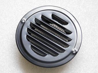 Entlüfter mit Netz - 14,5 cm - Rund - Metall