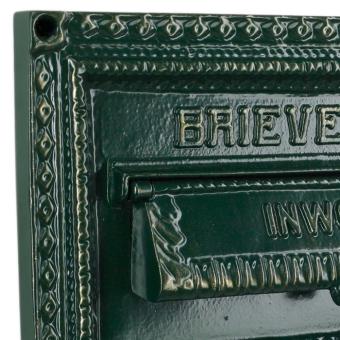 Nostalgic Letterbox Wall Decal - Green - 40 x 35 cm - Aluminium