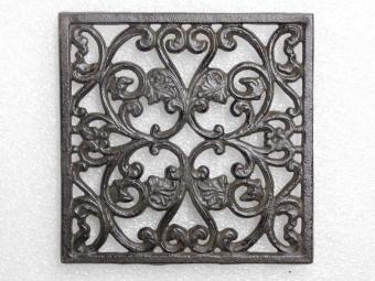 Rooster - Pannenhouder - 17 x 17 cm - Gietijzer