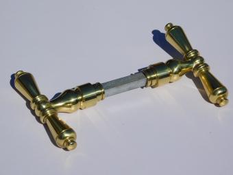Set Klinken T-Model - Glanzend Messing - Klassiek