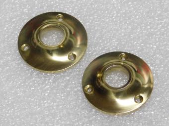 Set of Round Latch Rosettes – Ø 5 cm – Brass