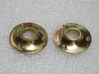 Set of Round Latch Rosettes – Ø 5 cm – Brass