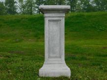 Pedestal - column with clean modern lines - full stone