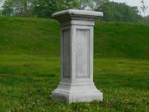 Pedestal - column with clean modern lines - full stone