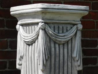 Pedestal with Drapery - 75 cm - Stone