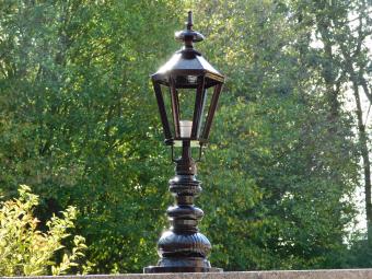 Klassieke Sokkellamp - 83 cm - Zwart - Alu - Buitenlamp