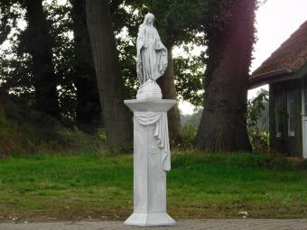 Garden Statue of Mary on Medusa Pedestal - 170 cm - Stone Statue and Column Set
