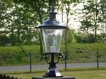 Sokkellamp Klassiek - 70 cm - Zwart - Alu met Messing