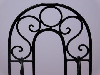 Toilet roll holder Standing - Black - Wrought iron