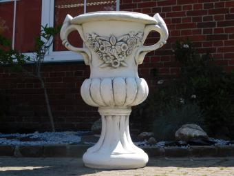 Beeindruckende Gartenvase mit Ohren - Blumentopf - Stein - Gartendekoration