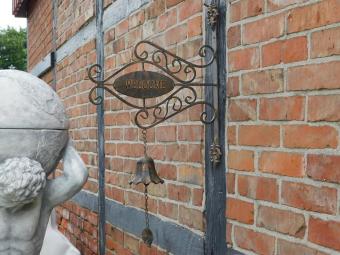 Sign Welcome with Bell - Metal