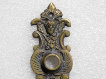 Vintage Door Plate Angel - PC 92 - Antique Brass