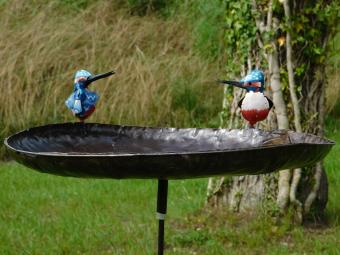 Bird Feeder as Garden Stake - Metal - Handmade