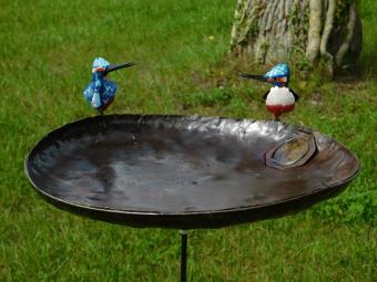 Bird Feeder as Garden Stake - Metal - Handmade