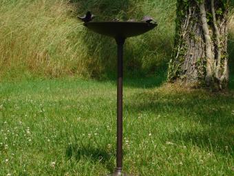 Bird bath with 4 Birds - 60 cm - Cast iron