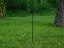 Vogelbad op Pin - Tuinsteker - Gietijzer - Donkerbruin