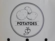 Voorraadblik Aardappels - Potatoes - Metaal