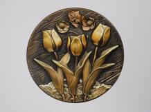 Wall sign Tulips - Metal