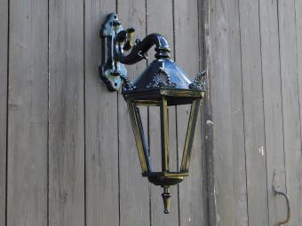 Sem Wall Lamp - Black or Green - Ceramic Fitting and Glass