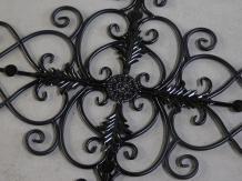 Fenstergitter Vie - Wandornament - schwarz - Schmiedeeisen, nur 2