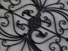 Fenstergitter Vivere - Wandornament - schwarz - Schmiedeeisen