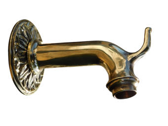 Water spout with rosette - Brass 