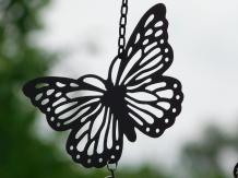 Windspiel Schmetterling - 70 cm - Schwarz