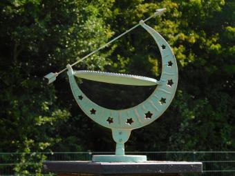 Sierlijke Zonnewijzer - 40 cm - Turquoise - Gietijzer