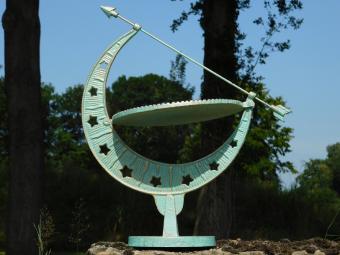 Sierlijke Zonnewijzer - 40 cm - Turquoise - Gietijzer