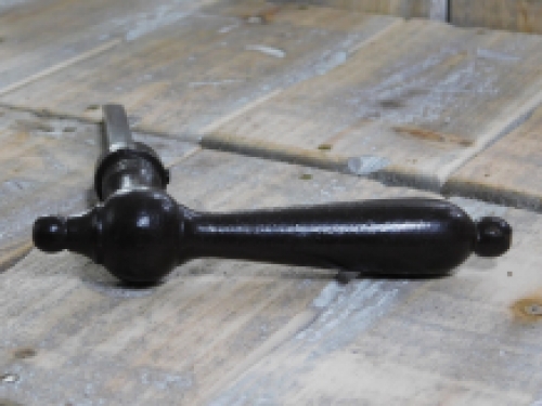 1 Door handle, door handle, large, iron colour brown.