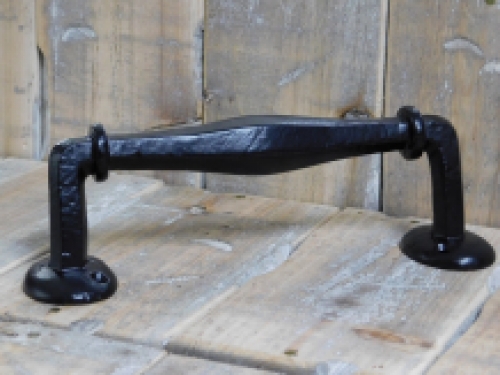 Nostalgic door handle, cast iron, like Antique, matte black - M