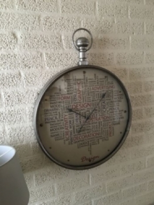 Design clock as a pocket watch model