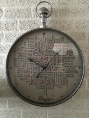 Design clock as a pocket watch model