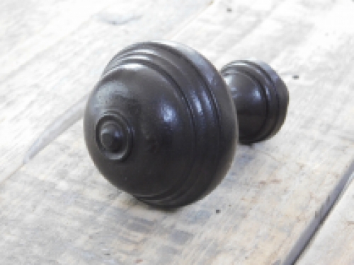 Deurset: deurknop met Nippon porseleinen handvat in crème wit + 1 + 2 Belli deurknop backplates engel, antiek ijzer brown, de kleur is zeer donker bruine antiek. pz92.