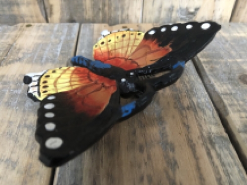 Beautiful cast-iron butterfly in wonderful colours.