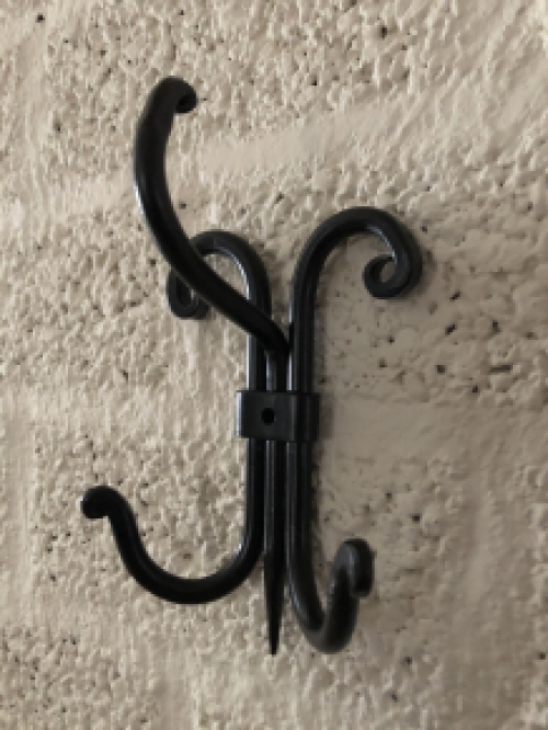 Coat stand Spider - wrought iron - black