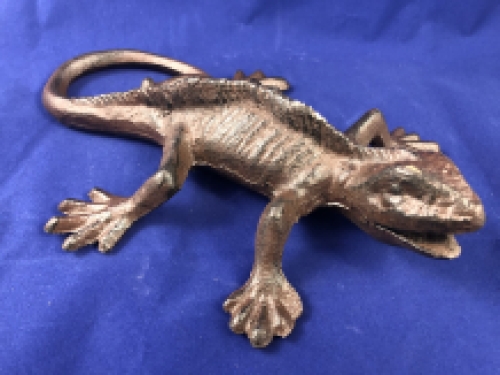 Lizard - Gecko - Cast iron - Brown