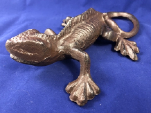 Lizard - Gecko - Cast iron - Brown