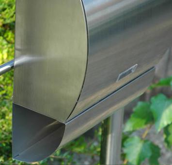 3-Fold Letterbox - 125 cm - stainless steel