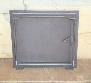 1 hatch for fireplace, cast iron, colour-untreated