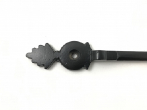 Decorative latch, gate lock, trap lock / stable door lock, matte black, iron