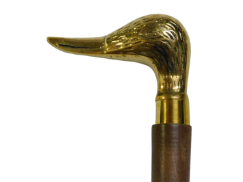 Schoenlepel met Eend - Hardhout en Messing