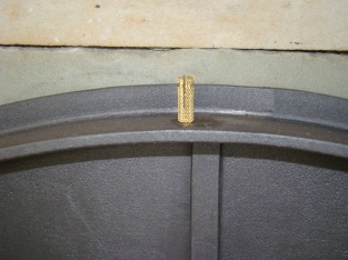 Door for pizza oven - cast iron untreated