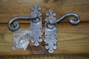 Exclusive set of door hardware - Lion XL - wrought iron