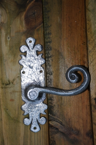 Exclusive set of door hardware - Lion XL - wrought iron