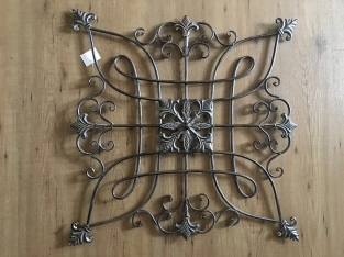 Decorative Wall Ornament - Metal - Brown