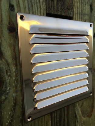 Air grille, vane grille red copper...