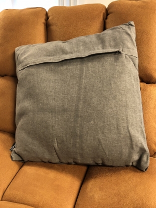 Cushion UNIQUE living, SESTO, dark grey.