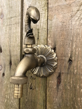 Water tap with Fish - Brass