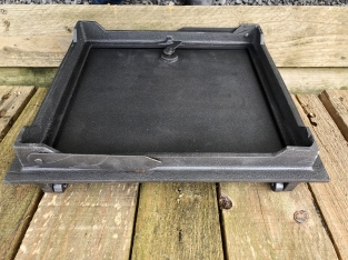 1 hatch for fireplace, cast iron, colour-untreated